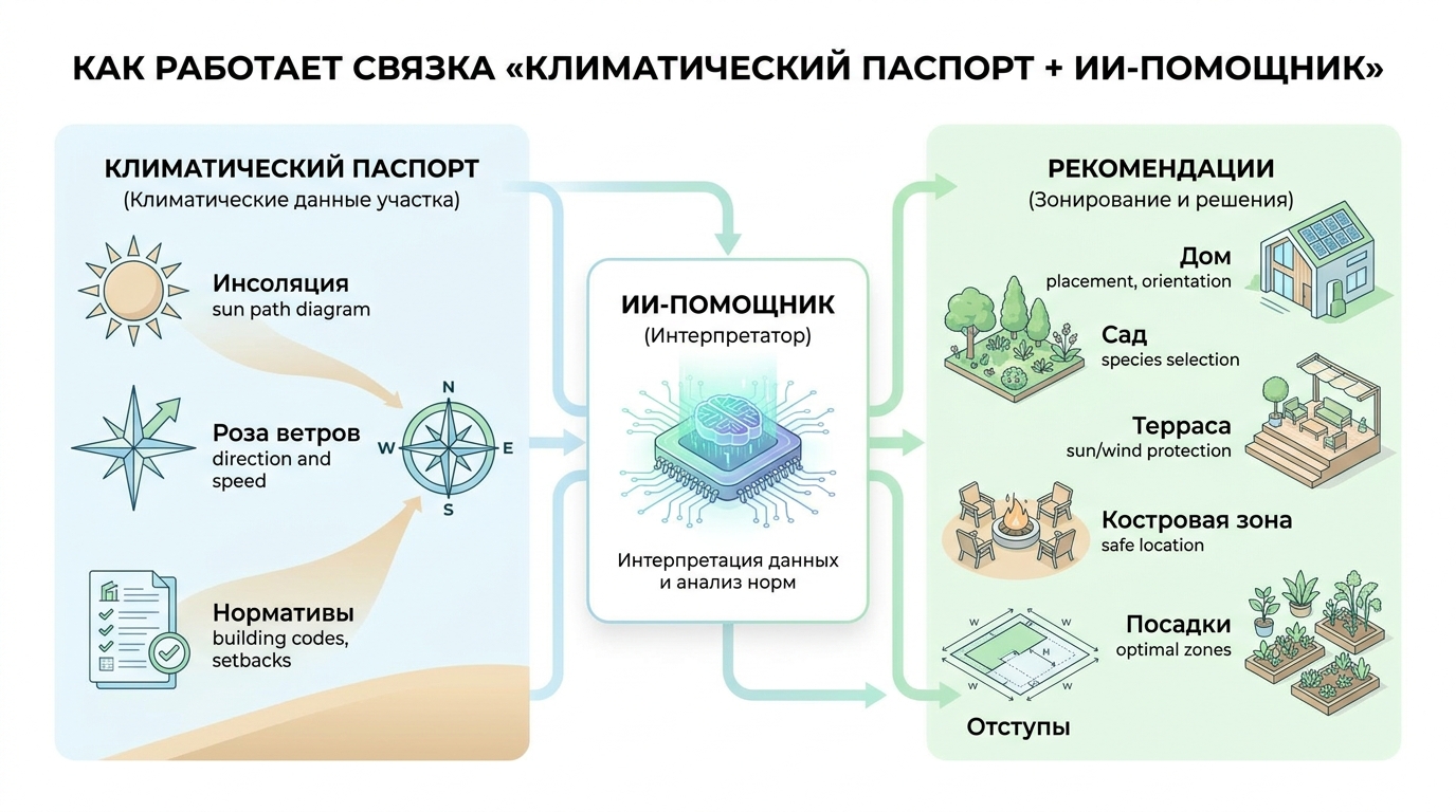 Как работает связка Климатического паспорта и ИИ-помощника