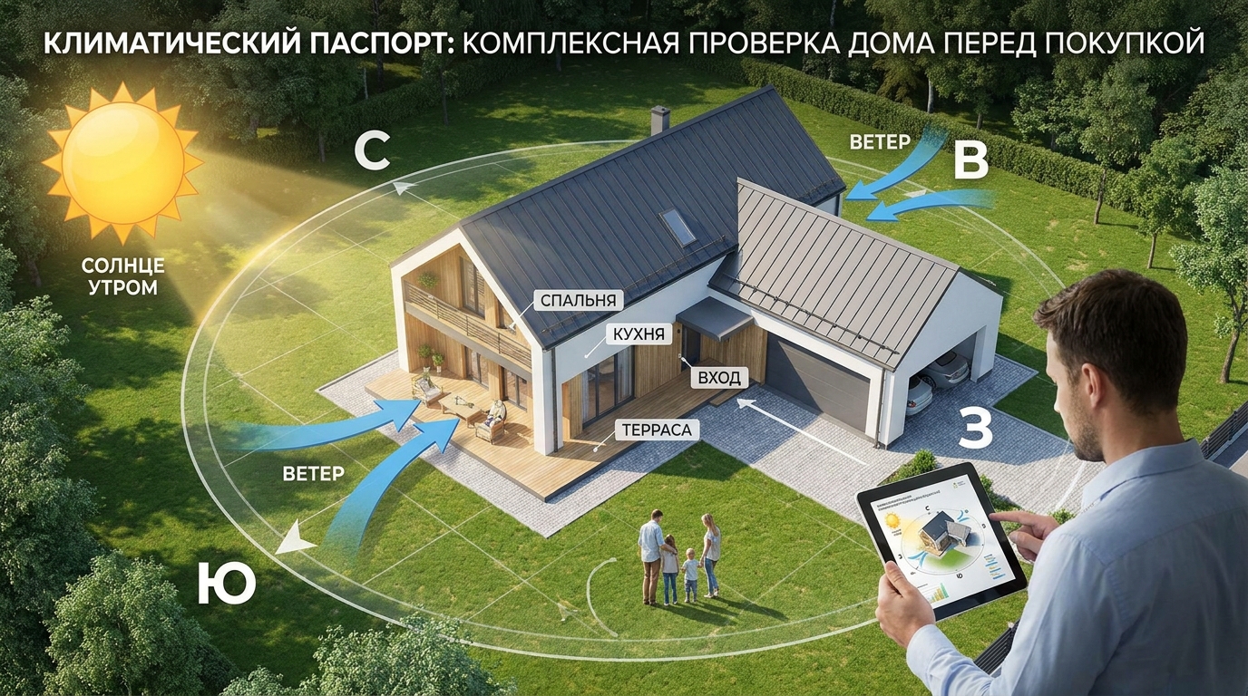 Проверка дома перед покупкой через климатический паспорт