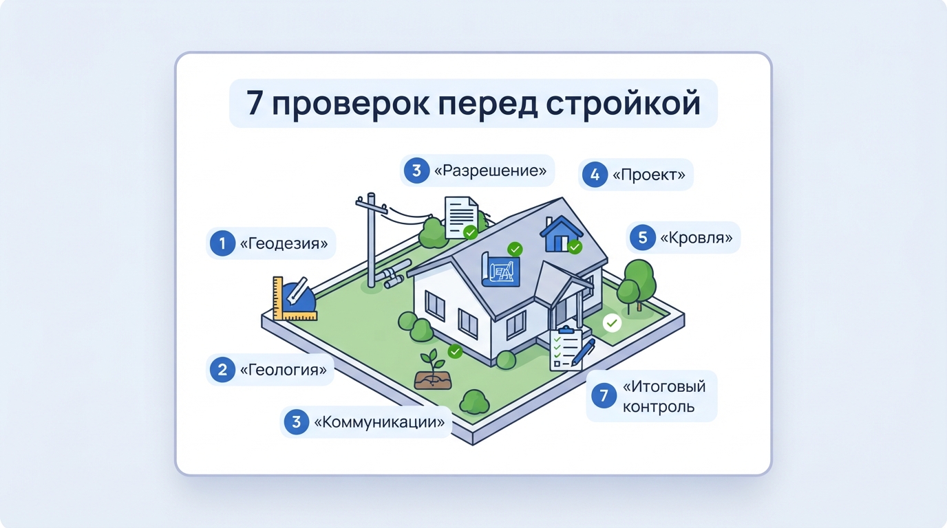 Семь ключевых проверок участка до начала стройки